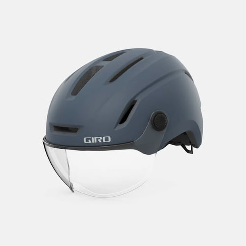 Giro Evoke MIPS LED Helmet with Eye Protection and Rear light Giro S Portaro Grey matte 